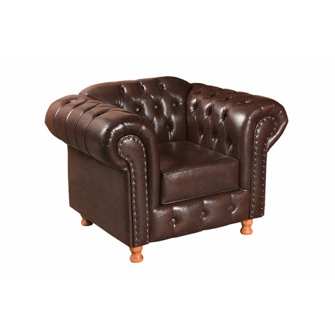 Poltrona Chesterfield Com Capitonê Luís XV - Couríssimo Café