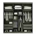 Ver imagem 4 de Guarda-Roupa 6 Portas Belem Valverde - Canion/Off-White