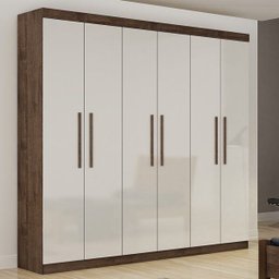 Guarda-Roupa 6 Portas Belem Valverde - Canion/Off-White - 2