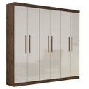Ver imagem 1 de Guarda-Roupa 6 Portas Belem Valverde - Canion/Off-White