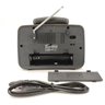 Rádio Retro A-3188 Vintage Am Fm Sw USB Bluetooth Bateria Recarregavel Madeira Estilo Antigo: Marrom - 4