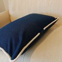 Ver imagem 7 de Capa de Almofada Atelier Cordão Retangular Azul Marinho 50x30