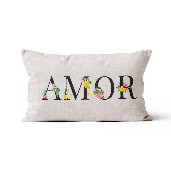 Capa Almofada Decorativa Retangular Alto Padrão Amor - 1