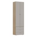 Ver imagem 2 de Guarda-Roupa 2 Módulos 2 Portas 3 Prateleiras 3 Gavetas Frame CabeCasa MadeiraOriginals