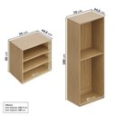 Ver imagem 6 de Guarda-Roupa 2 Módulos 2 Portas 3 Prateleiras 3 Gavetas Frame CabeCasa MadeiraOriginals