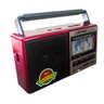 Rádio Portátil Lehmox Les-698Ur 11 Faixas USB/Sd Am/Fm: Vermelho - 4