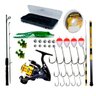 Kit De Pesca Completo Barato 2 Vara 1 Molinete 6kg Com Item - 1