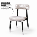 Ver imagem 7 de Kit 4 Cadeiras de Jantar Alice Madeira Preta Boucle Bege