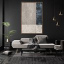 Ver imagem 2 de Quadro Decorativo Vertical Abstrato Texturas com Moldura e Sem Vidro 80X120