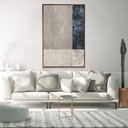 Ver imagem 1 de Quadro Decorativo Vertical Abstrato Texturas com Moldura e Sem Vidro 80X120