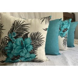 4 CAPAS DE ALMOFADAS - 35X35 - ESTAMPADA E LISA - 4