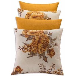 4 CAPAS DE ALMOFADAS - 35X35 - ESTAMPADA E LISA - 3
