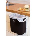 Ver imagem 3 de Lixeira Suspensa 8 Litros Preta 26,5x27,5x17cm 8256 Mor