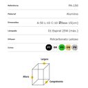 Ver imagem 3 de Ideal Poste de Alumínio 50cm Preto Quadrado 1 X E-27 PA-150