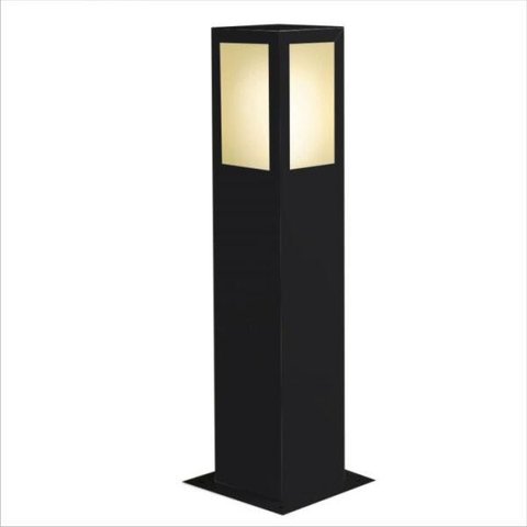 Ideal Poste de Alumínio 50cm Preto Quadrado 1 X E-27 PA-150