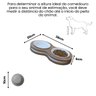 Comedouro Bebedouro Duplo Mdf Cães e Gatos - 2