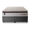 Ver imagem 5 de Conjunto Box Baú Super King New York Cinza 193x203x80 C/ Molas Ensacadas