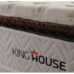 Conjunto Box Baú Super King New York Cinza 193x203x80 c/ Molas Ensacadas - 7