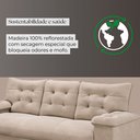 Ver imagem 7 de Conjunto Sofá 3 e 2 Lugares Irlanda Veludo Creme