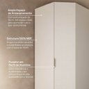 Ver imagem 7 de Guarda Roupa Modulado 100% Mdf de Canto Oblíquo Orion Cabecasa Madeiraoriginals