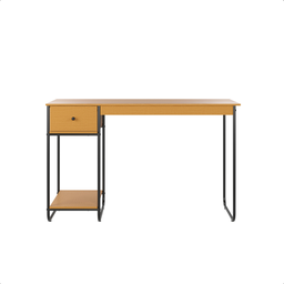 Mesa Computador Mulituso Escritório Quarto com Gaveta Criare Canela - 4