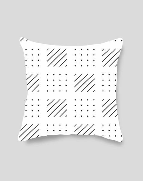 Capa de Almofada Mud Linhas Preto e Branco I - 1