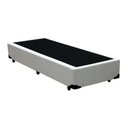 Ver imagem 1 de Cama Box Blindado Solteiro King Design Sintético Branco 88x188x40