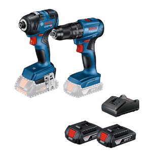 Combo Kit Parafusadeira/furadeira Gsb 185-li+chave de Impacto Gdr 18v-200 Bivolt Brushless Bosch com