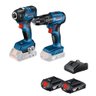 Combo Kit Parafusadeira/furadeira Gsb 185-li+chave de Impacto Gdr 18v-200 Bivolt Brushless Bosch com - 1