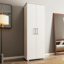 Ver imagem 1 de Sapateira para Quarto 2 Portas 6 Prateleiras Branco