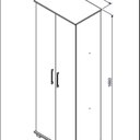 Ver imagem 3 de Sapateira para Quarto 2 Portas 6 Prateleiras Branco