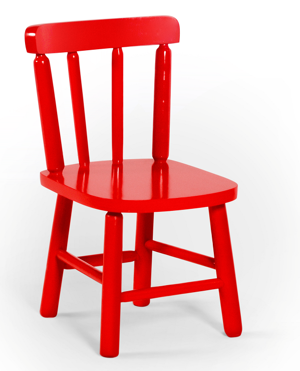 Cadeira Infantil - Vermelho - JM Móveis - 1
