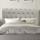 Ver imagem 1 de Cabeceira Estofada Queen 160CM Paris Linho Bege - D A DECOR D&A Decor