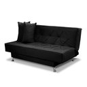 Ver imagem 5 de Sofá Cama 1,80m Iara Suede Preto Rover & Beato