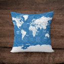 Ver imagem 1 de Capa de Almofada Mapa Grécia Quadrada