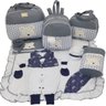 KIT BOLSA MATERNIDADE 5 PEÇAS URSO S + SAÍDA MATERNIDADE MENINO - 1