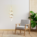 Ver imagem 6 de Pendente Led Spin 3000K 18W Metal Dourado SL Iluminação