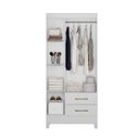 Ver imagem 4 de Guarda-Roupa Solteiro 3 Portas e 2 Gavetas Branco - Lima/Moval