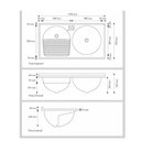 Ver imagem 1 de Tanque Duplo Standard Sintetico 110 X 61cm Preto - Rorato