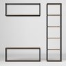 Apenas Rack Estante Metal e Madeira do Conjunto Industrial Fortune Vintage Industrial Moderno - 4