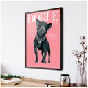 Ver imagem 2 de Quadro Decorativo Pet Dog Cachorro Buldogue Vidro A4 Preto
