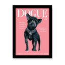 Ver imagem 1 de Quadro Decorativo Pet Dog Cachorro Buldogue Vidro A4 Preto