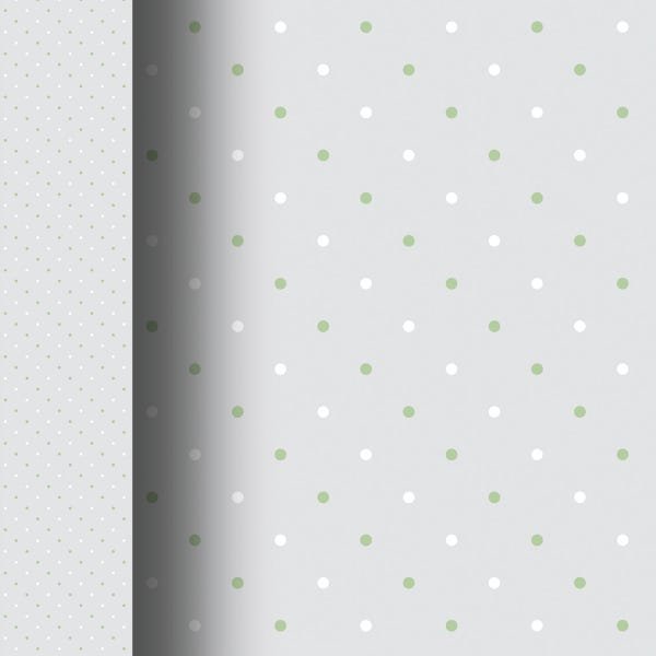 Papel de Parede Adesivo Poá Bolinhas Verde Branco Fundo Cinza - SSPO-021 - ROLO - 3,00M X 50cm ( 1,5 - 3