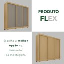 Ver imagem 5 de Guarda-Roupa Casal com Pés 3 Portas 4 Gavetas 100% MDF Ipanema Cinza/Jequitibá/Granizo