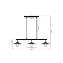 Ver imagem 7 de Lustre Pendente Loft Retrô Nordic Luminária Prato Moderno Industrial Sala Cozinha Mesa Preto Inl75