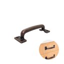 Ver imagem 1 de Puxador Alça Bronze Envelhecido 10 cm 10 Peças