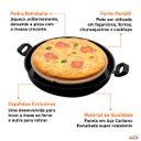 Ver imagem 6 de Forno Para Pizza Portátil Pedra Refratária Usar na Churrasqueira e Fogão - Wp Connect
