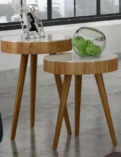 Mesa De Canto Mônaco Diâmetro 50/60 A.58/68 - 1