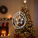 Ver imagem 3 de Argola Dupla C/ Figura Estrela 80 Leds Branco - Global