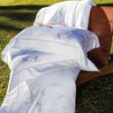 Ver imagem 1 de Edredom Queen com Fronhas 300 Fios Orquídea Celeste - Naturalle Fashion Estampado